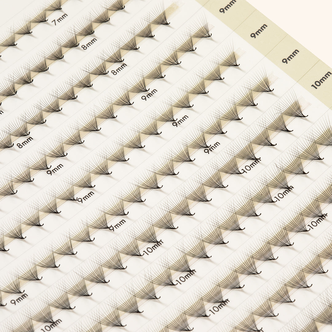 Narrow Premade/Promade Fans 14D 0.03 500 fans - Mixed Lengths