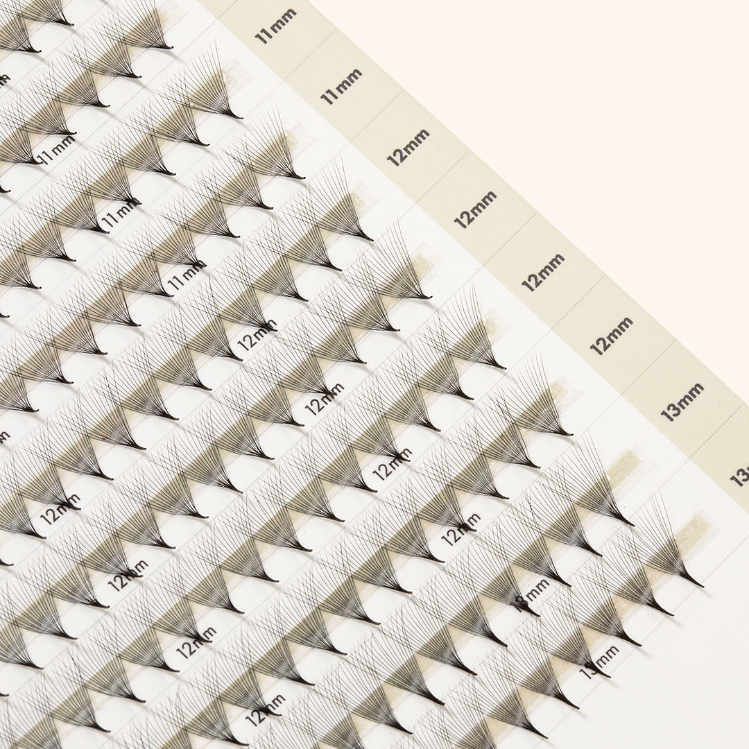 Narrow Premade/Promade Fans 16D 0.03 500 fans - Mixed Lengths