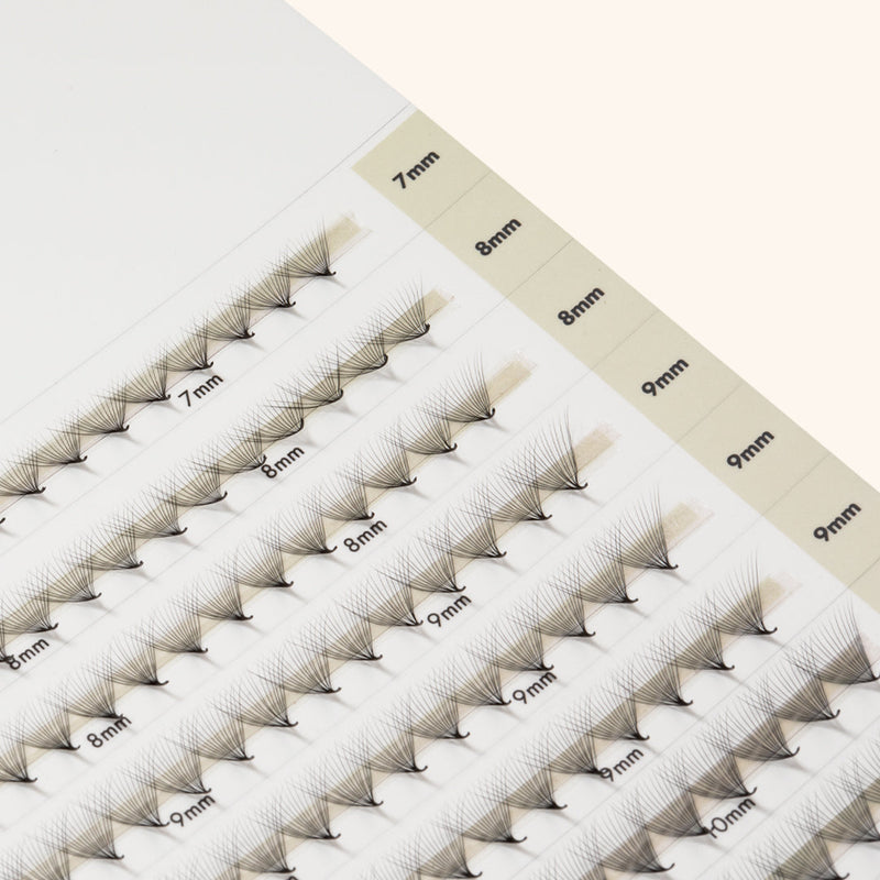 Narrow Premade/Promade Fans 16D 0.03 500 fans - Mixed Lengths