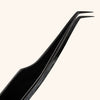 Close Up of Black Long Slim Mega Volume Tweezers
