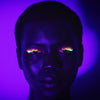 Neon Lashes Under UV Black Light