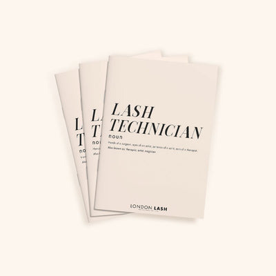 London Lash Notebook for Lash Technicians