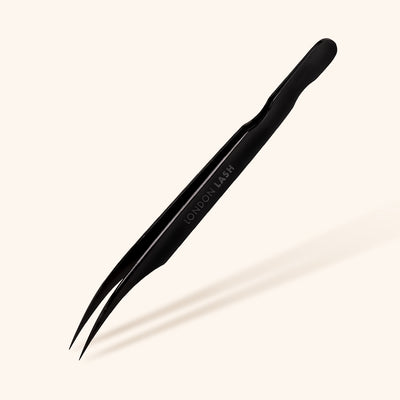 Black Angled Isolation Tweezers for Lash Extensions